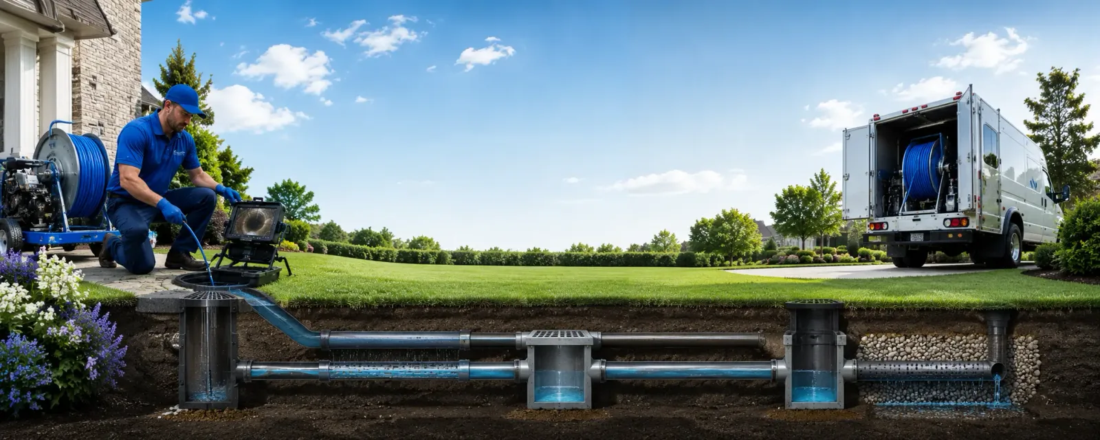 Outdoor drain cleaning information for Emmons, MN